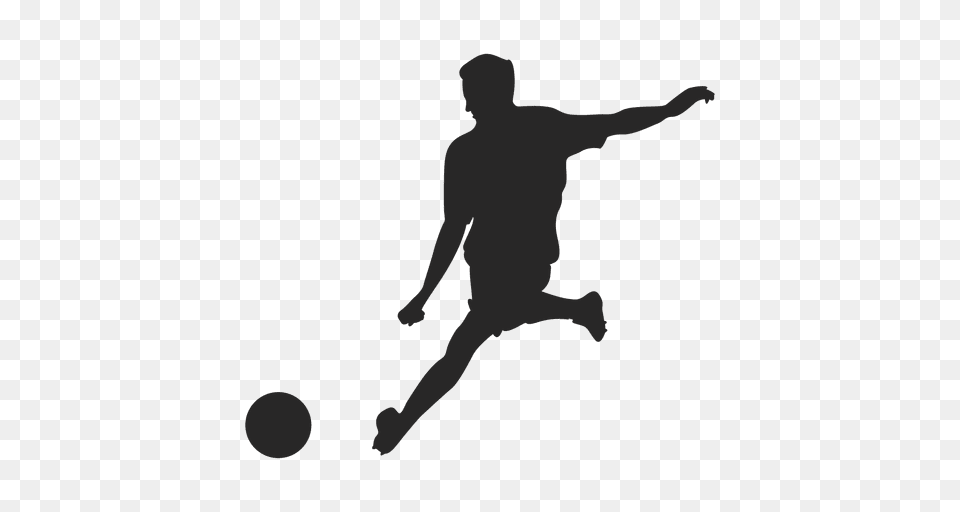 Football Player Hitting Ball, Silhouette, Adult, Male, Man Free Transparent Png