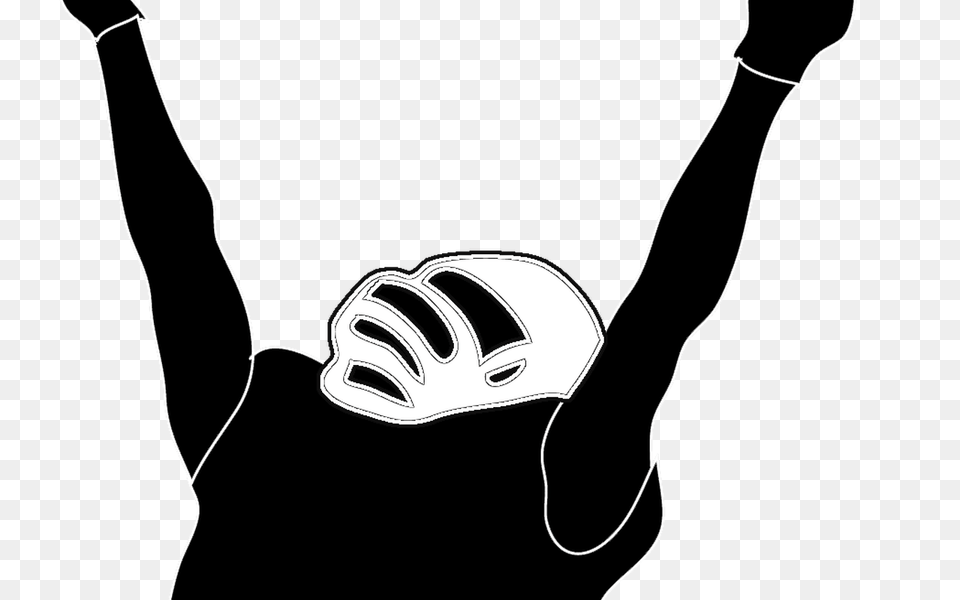 Football Player Holding Helmet Outline Clip Art Hot Trending Now, Stencil, Body Part, Hand, Person Free Png Download