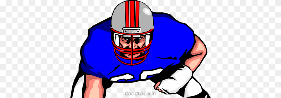 Football Player Royalty Vector Clip Art Illustration, Helmet, Sport, American Football, Playing American Football Png