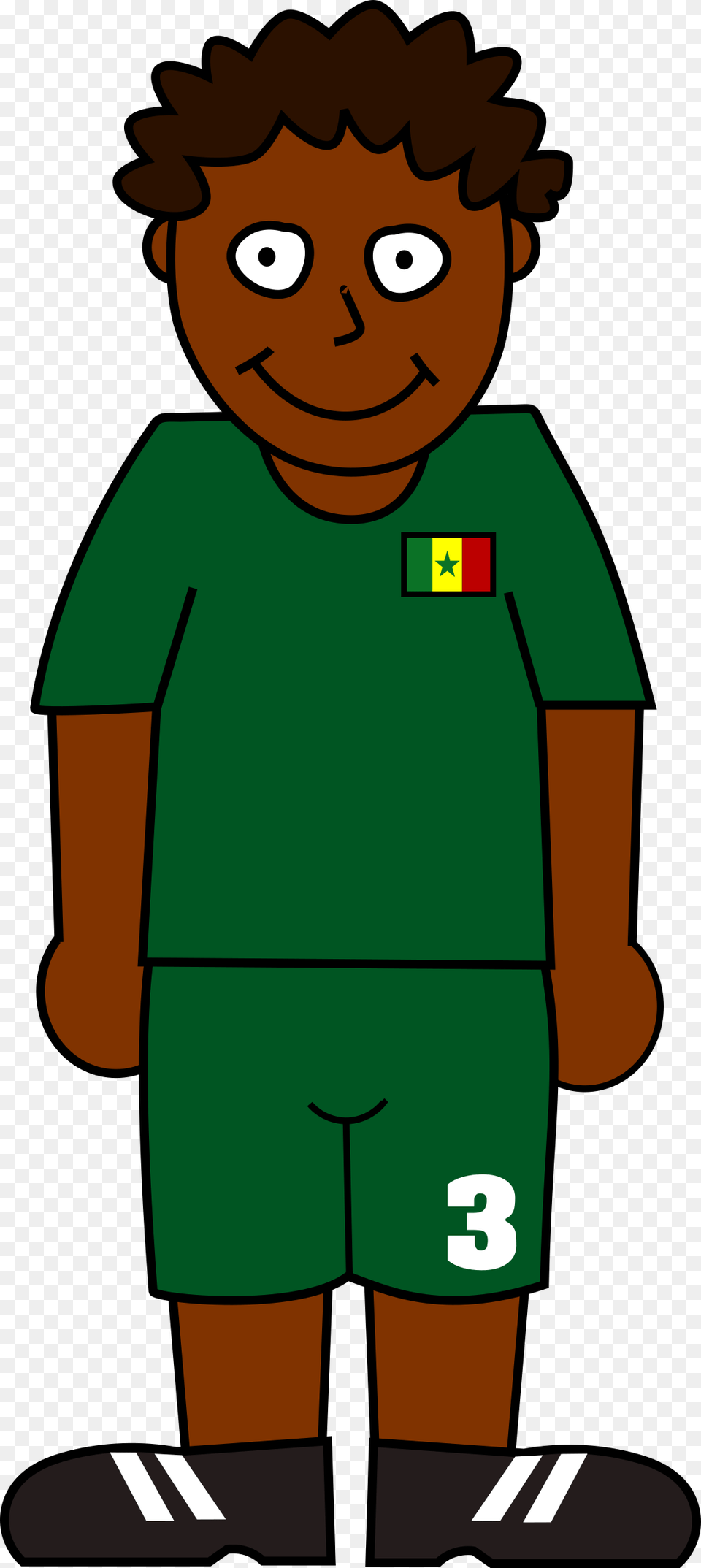Football Player Senegal Clipart Library Library World Cup Soccer Player Clipart, Shorts, Clothing, Boy, Child Png Image