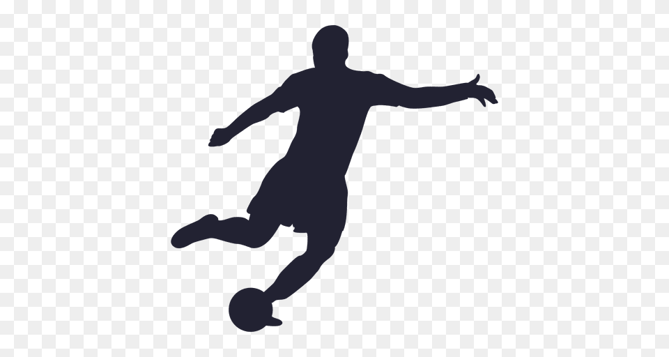 Football Player Silhouette, Person, Kicking, Head Free Png