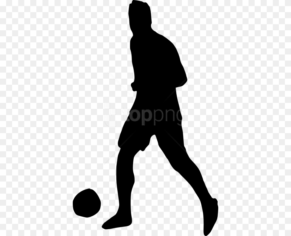 Football Player Silhouette, People, Person, Adult, Male Png Image