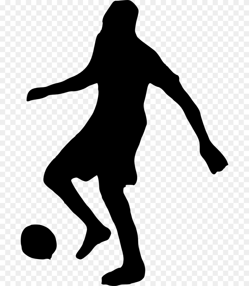 Football Player Silhouette Silhouette, Gray Free Transparent Png