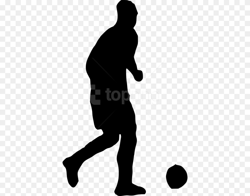 Football Player Silhouette Silhouette, Person, Walking, Adult, Male Free Png Download