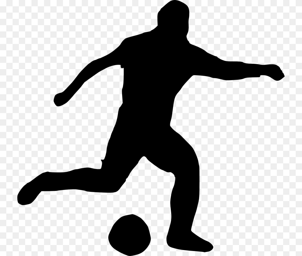 Football Player Silhouette Silhouette Football Players, Gray Png