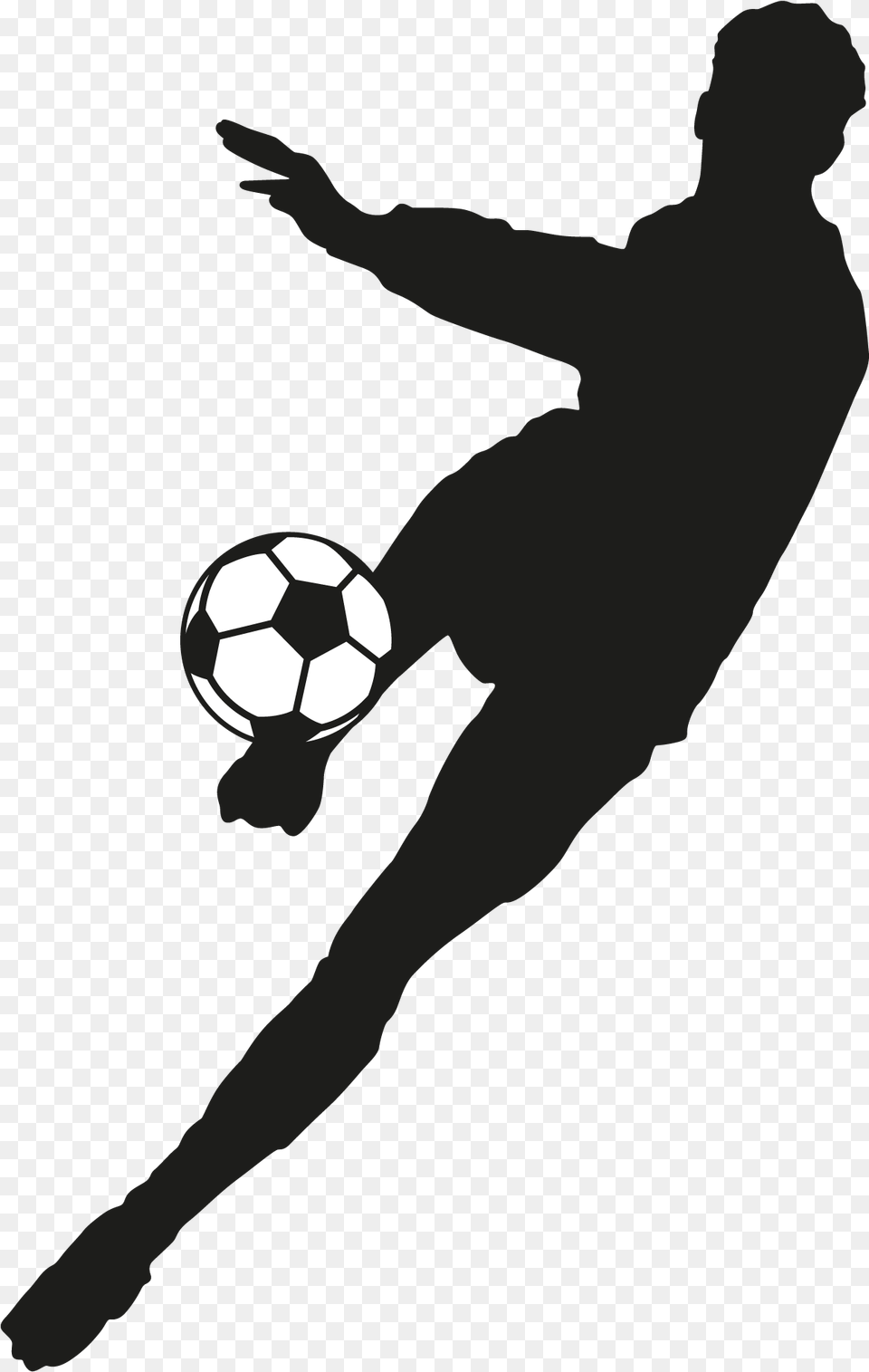 Football Player Silhouette Silhouette Football Players, Ball, Soccer, Soccer Ball, Sport Free Png Download