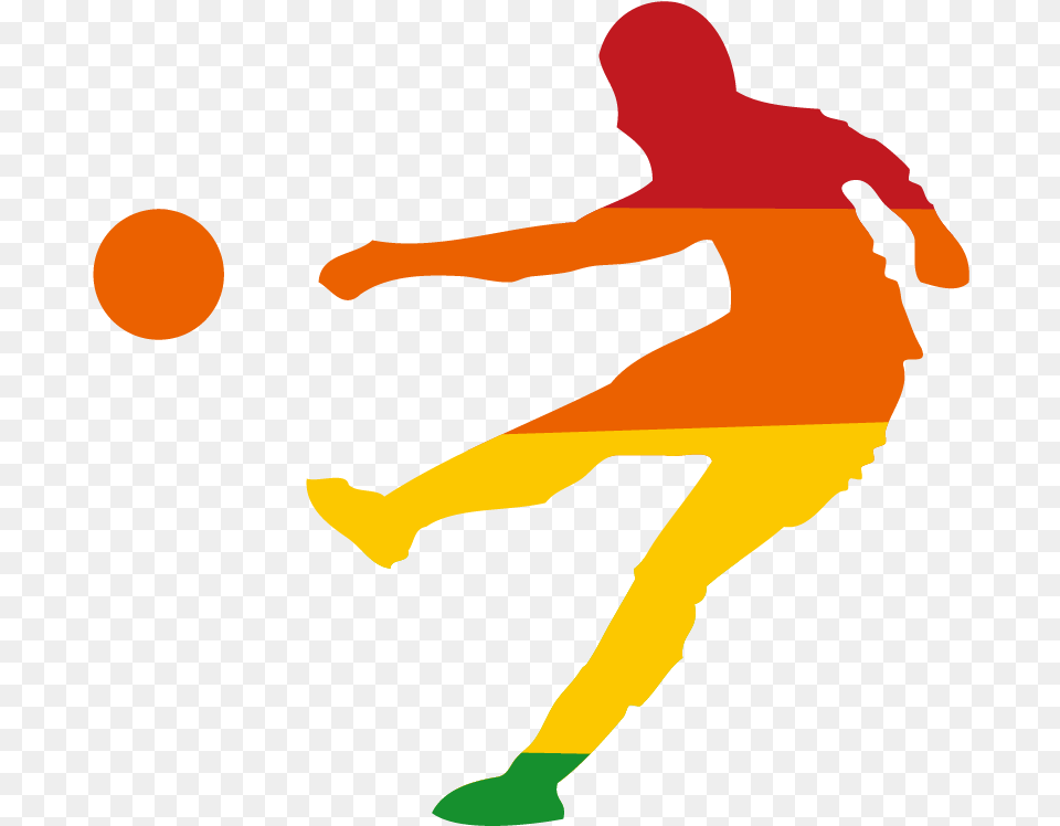 Football Player Silhouette Sticker Football Player Silhouette, Ball, Handball, Sport, Person Free Png