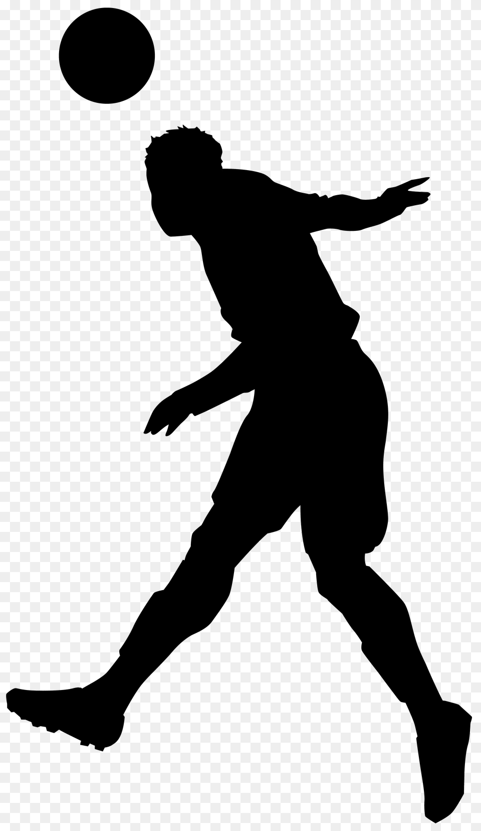 Football Player Transparent Images Techflourish Collections, Silhouette, People, Person, Ball Png Image