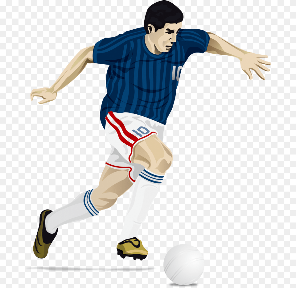 Football Player Vector Soccer Player Clipart Vector Football Player, Sphere, Person, Male, Boy Png Image