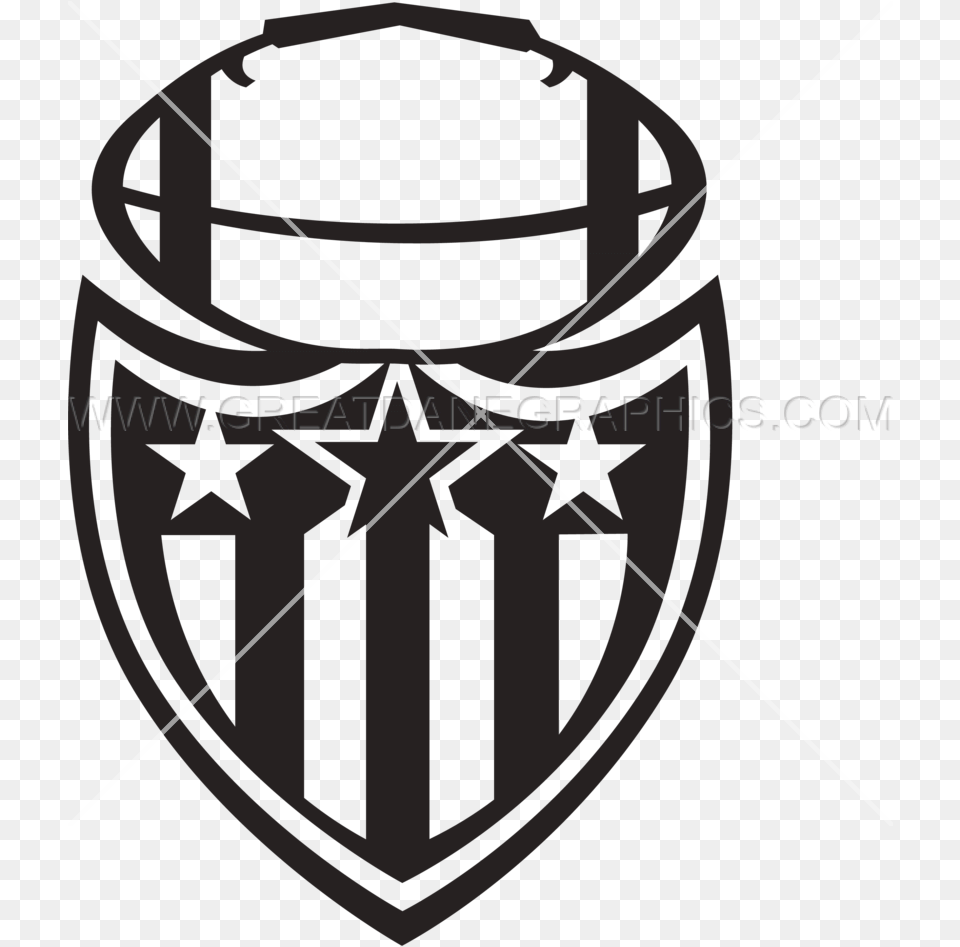 Football Production Ready Artwork Shield Crest Banner B Footbal Logo, Armor, Bow, Weapon Free Png Download