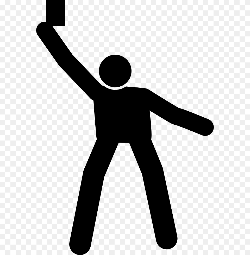Football Referee Showing A Foul Card On Top Futbol Falta, Silhouette, Stencil, Person Free Transparent Png