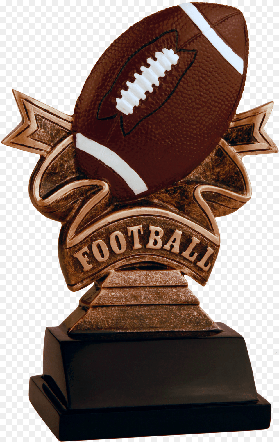 Football Ribbon Resin Award Transparent Background Baseball Trophy Free Png Download