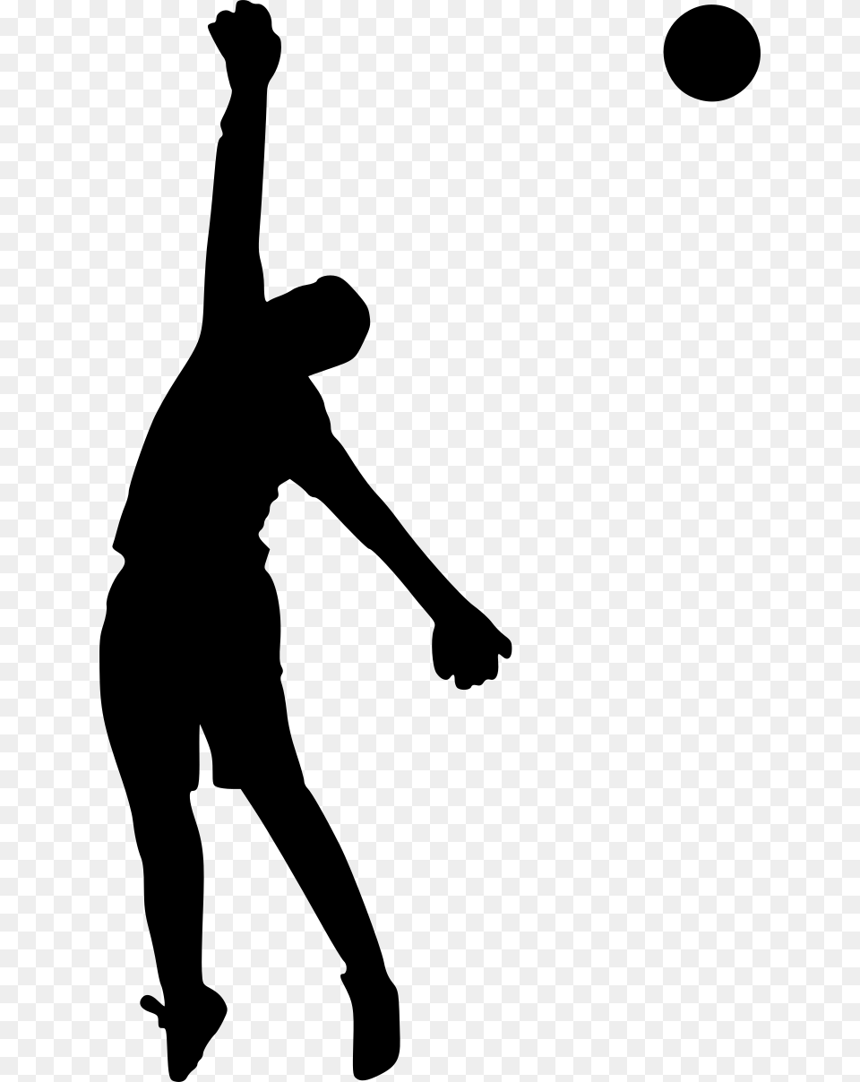 Football Soccer Silhouette 2 Silhouette, Gray Free Png Download