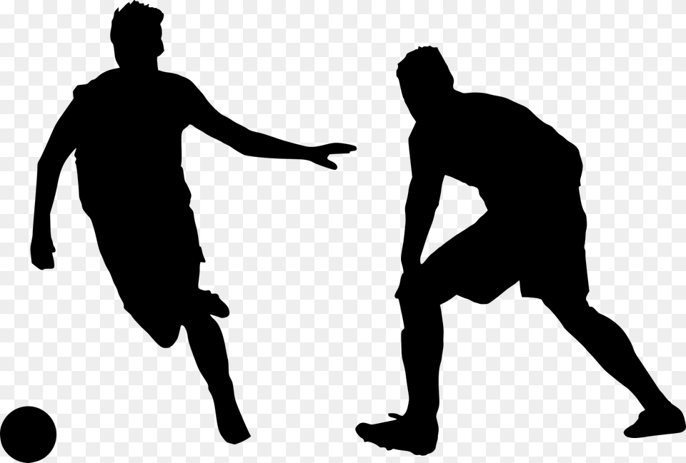 Football Soccer Silhouette 9 Silhouette, Gray Png Image