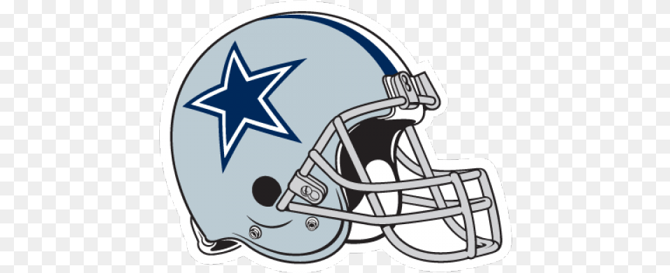 Football Team Logos Clip Art Dallas Cowboys Helmet Clipart, American Football, Football Helmet, Sport, Person Free Transparent Png