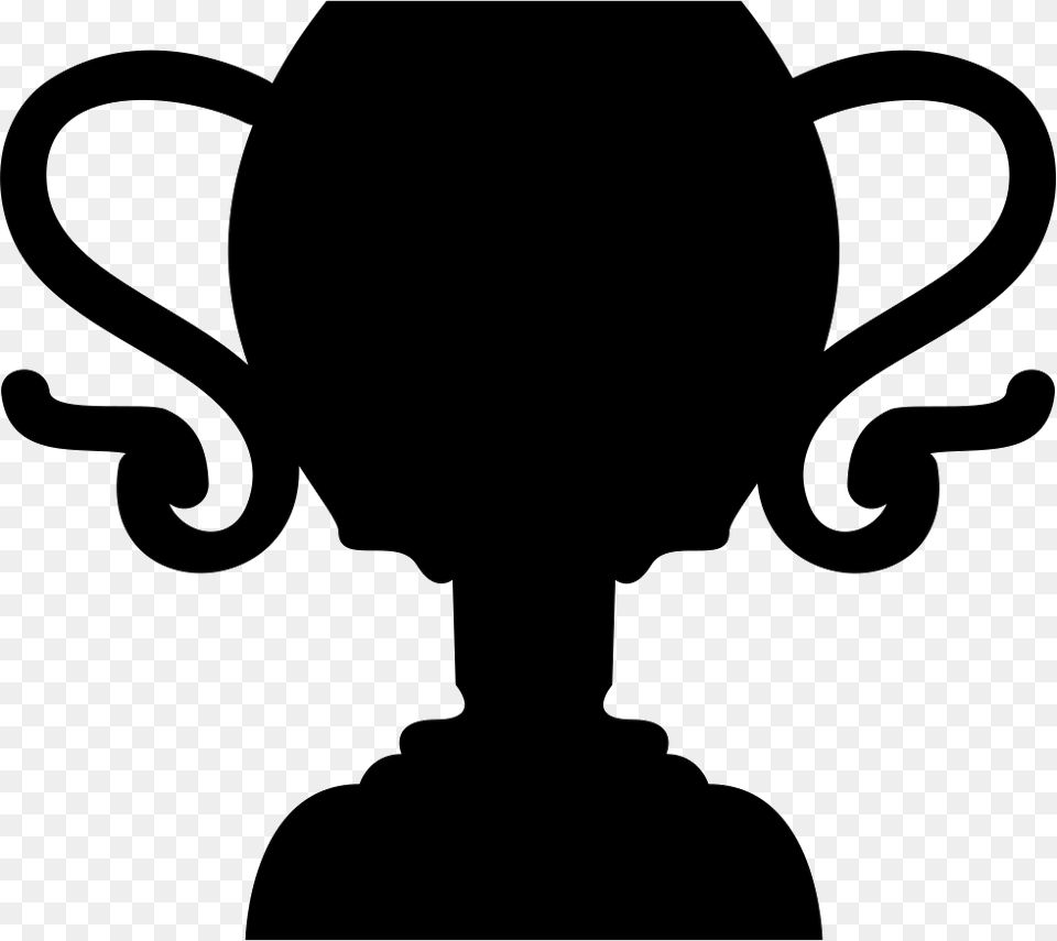 Football Trophy Pokal Silhouette, Person Free Transparent Png