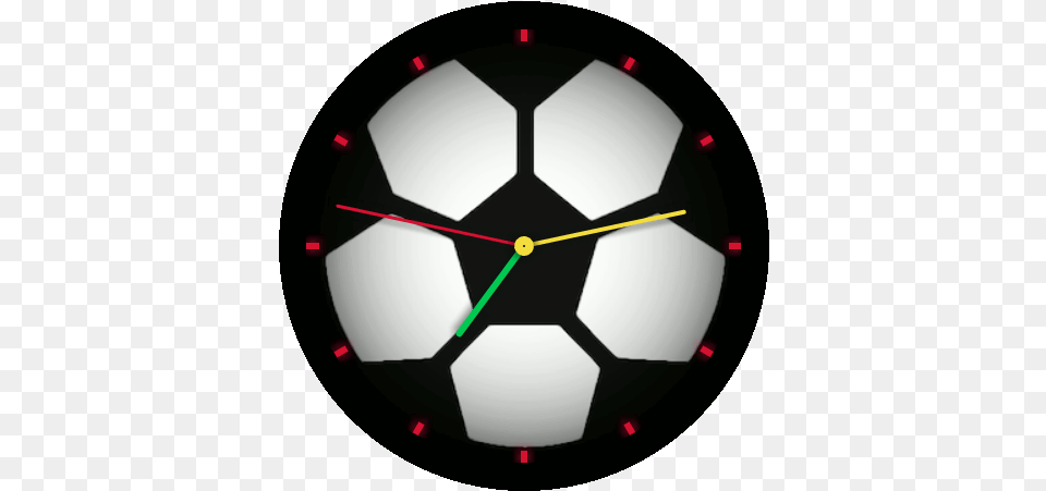 Football Watch Face A For Lovers With Svg Soccer Ball Icon, Clock, Analog Clock Png