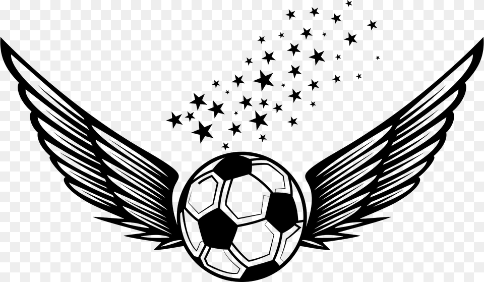 Football Wings Logotype Clipart, Symbol, Ball, Sport, Soccer Ball Png