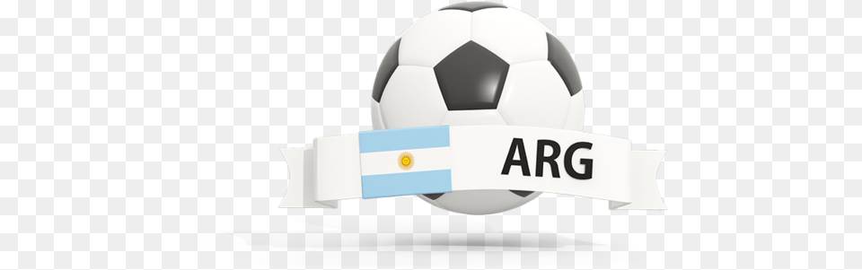 Football With Banner Illustration Of Flag Argentina Flag, Ball, Soccer, Soccer Ball, Sport Png