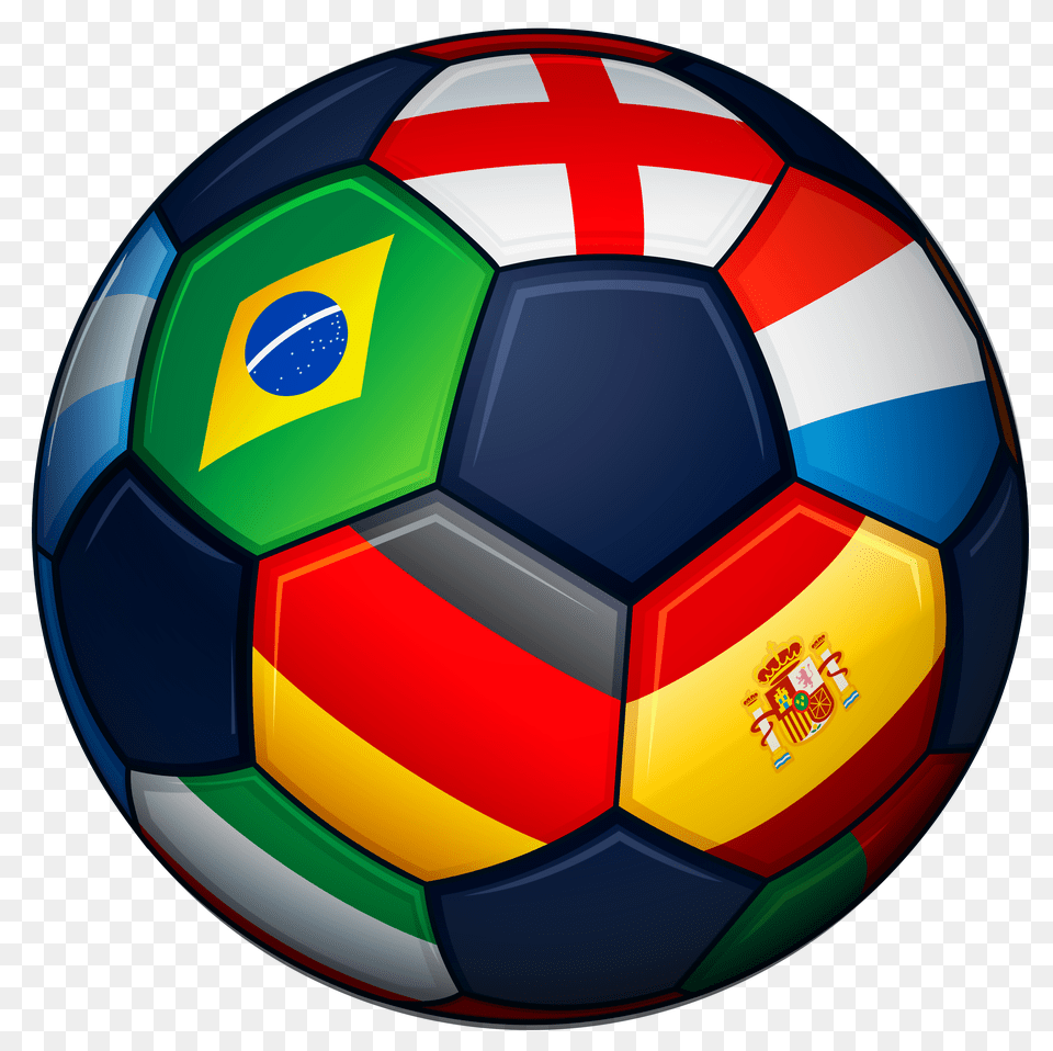 Football With Flags Transparent Clipart Gallery, Ball, Soccer, Soccer Ball, Sport Png Image