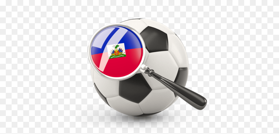 Football With Magnified Flag South Korea Soccer Ball, Soccer Ball, Sport Png Image