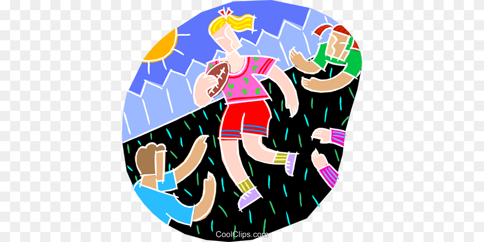 Football Young Children Playing Football Royalty Vector Clip, Baby, Person, Art Free Png Download