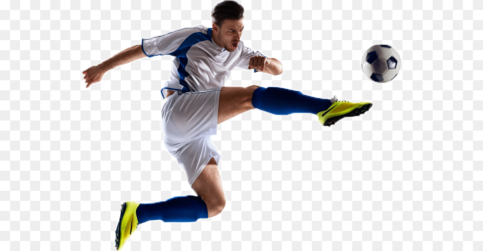 Footballer Sports Kit, Sphere, Person, Kicking, Adult Png