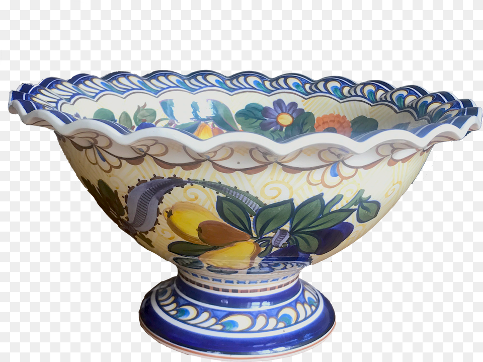 Footed Fruit Bowl From Aluminia, Art, Porcelain, Pottery, Soup Bowl Free Transparent Png