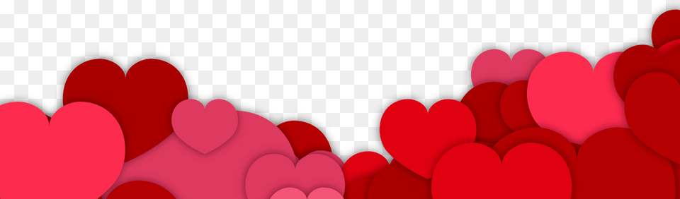 Footer Hearts Valentines Day Footer, Flower, Petal, Plant, Heart Free Png
