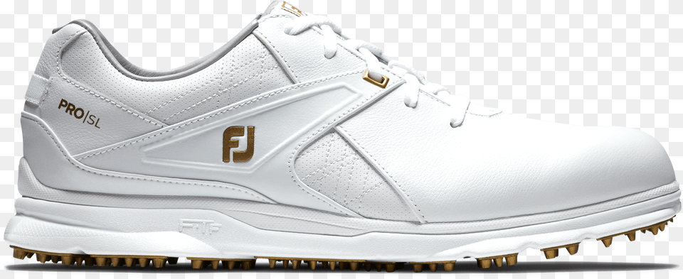 Footjoy Golf Shoes Footjoy Pro Sl Gold, Clothing, Footwear, Shoe, Sneaker Png