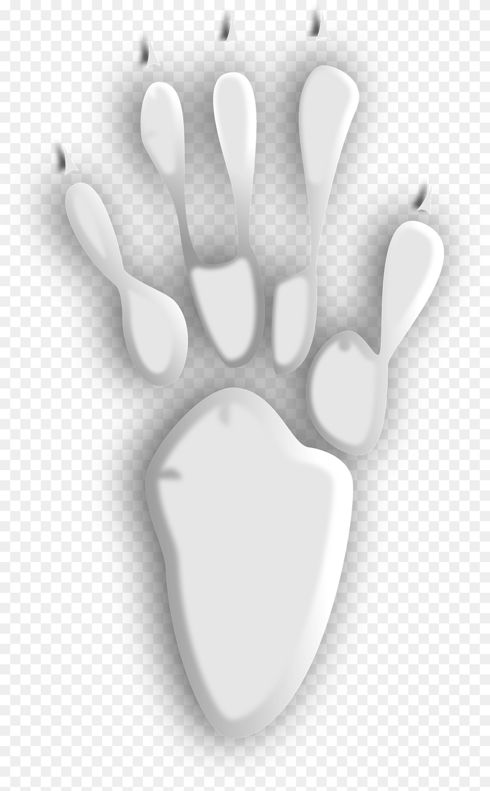 Footprint 5 Clipart, Body Part, Person, Hand, Cutlery Free Png Download