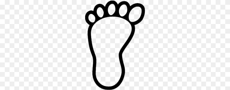 Footprint Bare Foot Footprint Clipart Black And White Free Png
