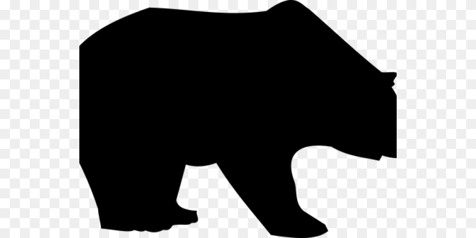 Footprint Clipart Black Bear, Gray Png