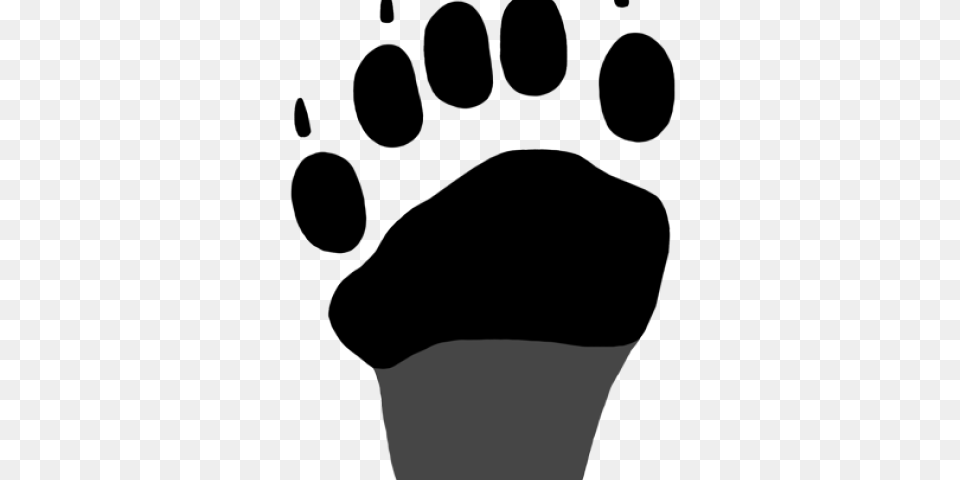 Footprint Clipart Black Bear, Clothing, Glove, Person, Body Part Png