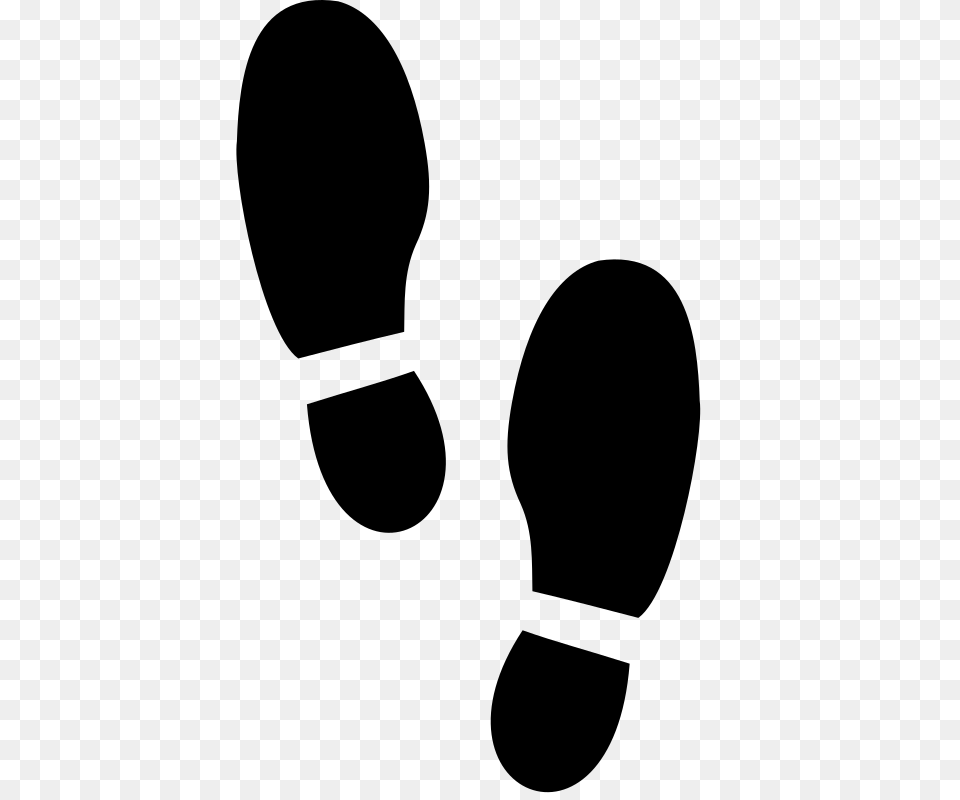 Footprint Clipart Boot, Gray Png