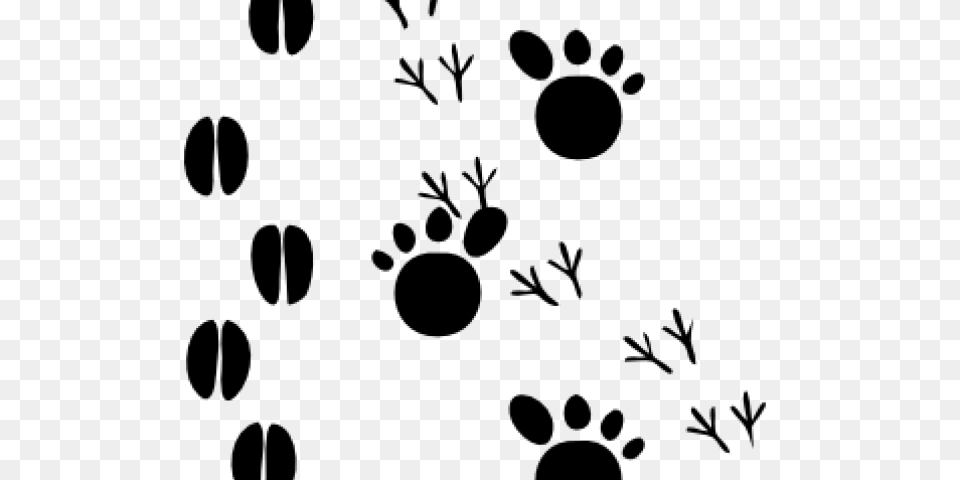 Footprint Clipart Farm Animal, Gray Png