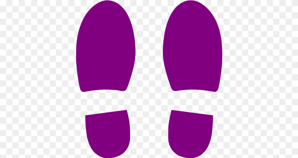 Footprint Clipart Purple, Clothing, Footwear, Shoe Free Png