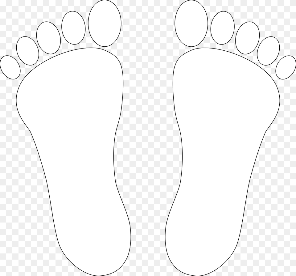 Footprint Clipart Right Foot Foot Black And White Free Transparent Png