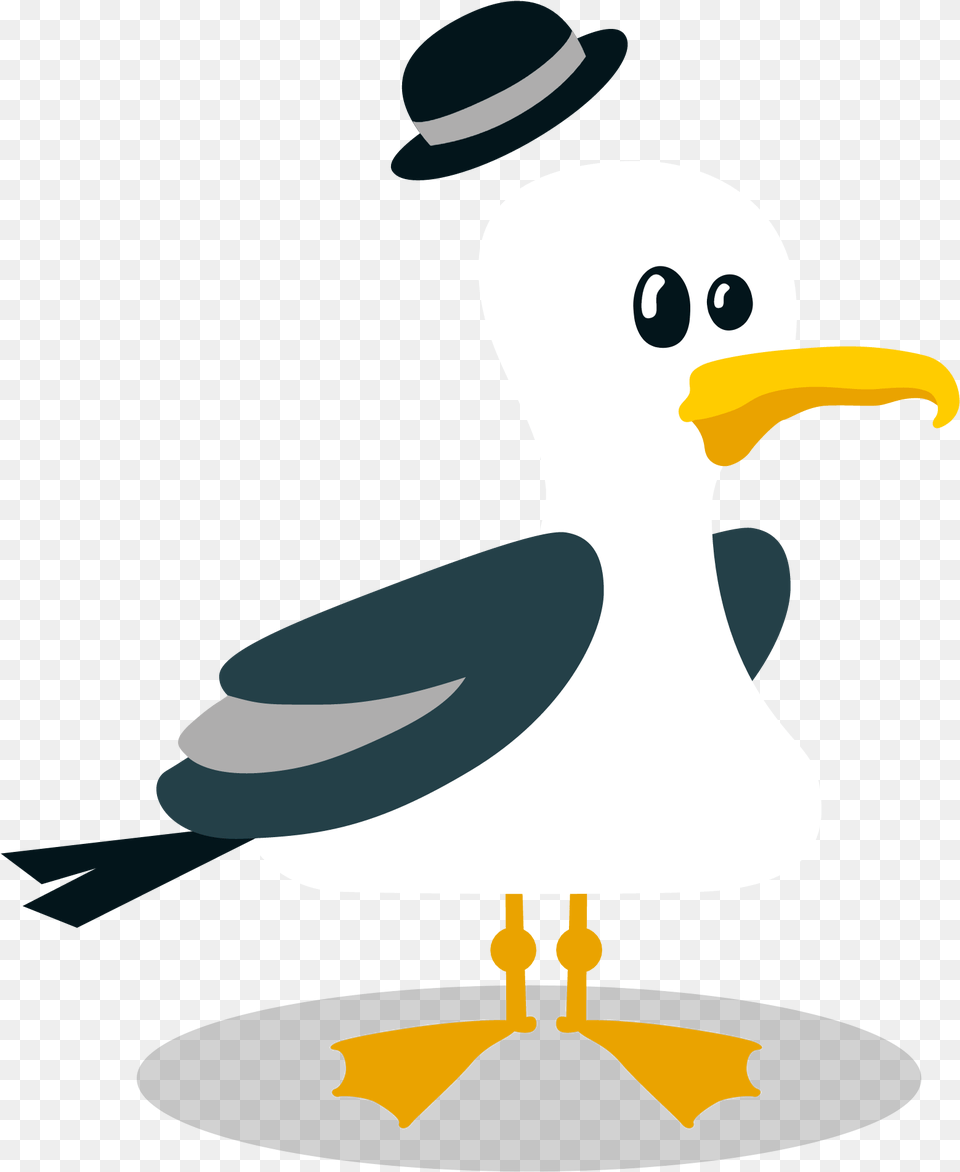 Footprint Clipart Seagull, Animal, Waterfowl, Bird, Beak Free Png Download