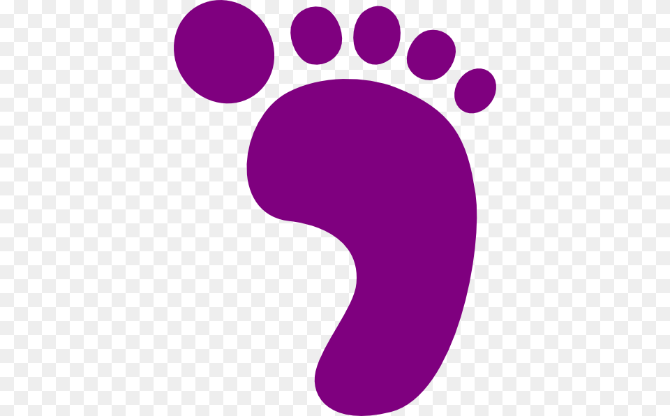Footprint Clipart Transparent Purple Footprint Clipart Png Image