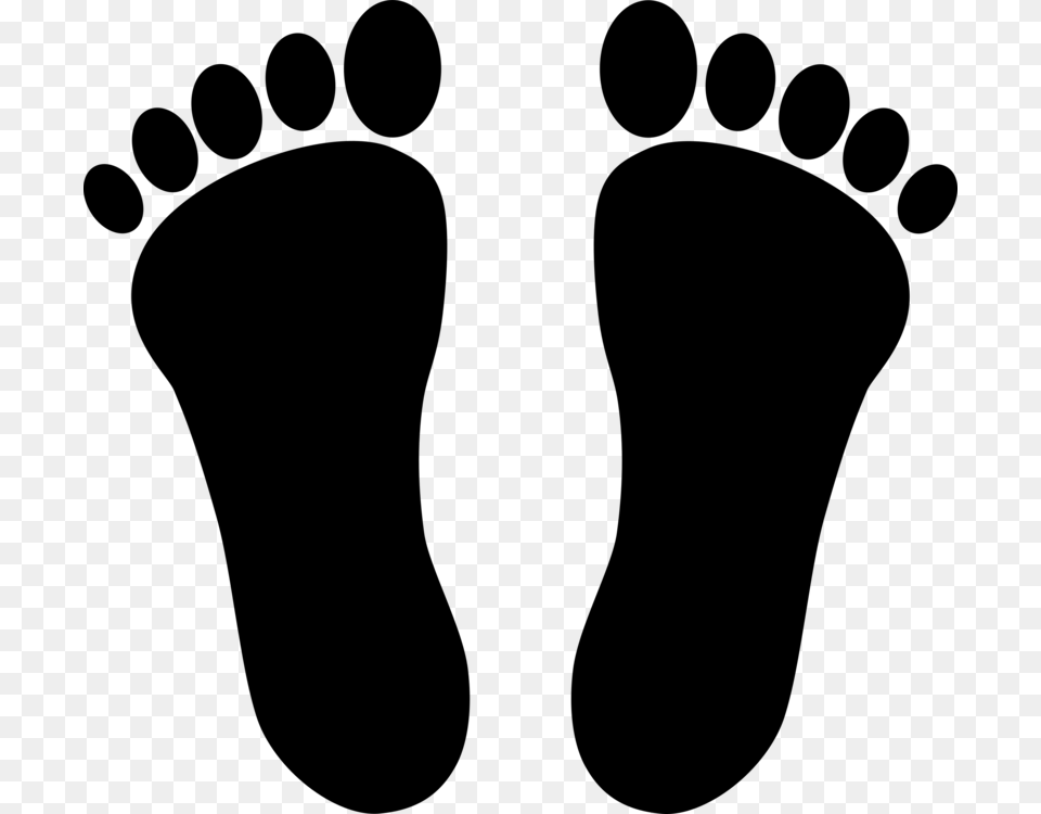 Footprint Human Leg Toe, Gray Png Image