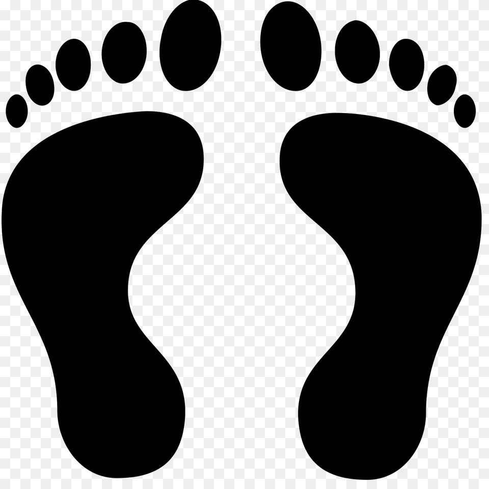 Footprint Icon, Gray Png Image