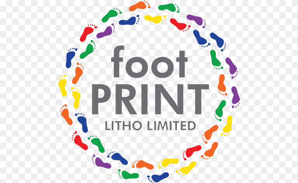 Footprint Litho Services Foot Prints In A Circle Png Image