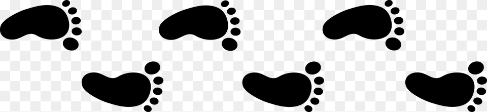 Footprints Clip Art, Gray Free Transparent Png