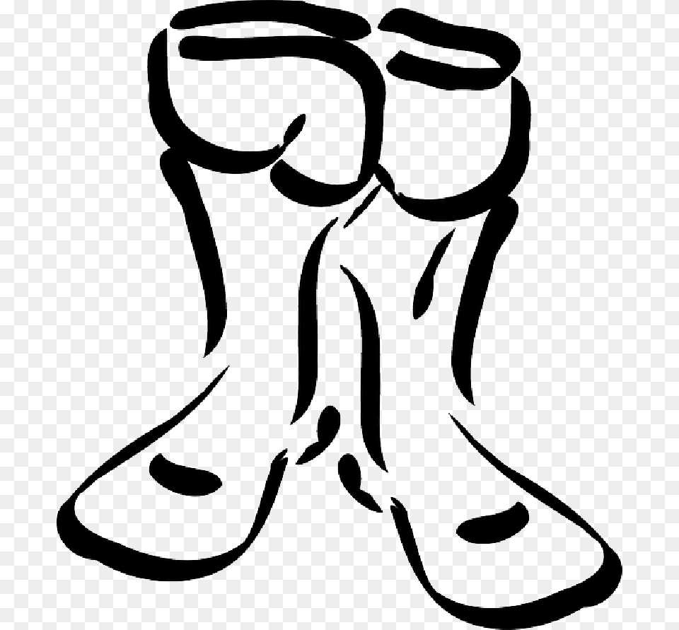 Footprints Clipart Dress Shoe, Stencil, Person, Boot, Clothing Free Png Download