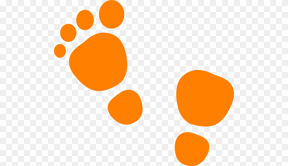 Footprints Clipart Orange, Footprint Free Png Download