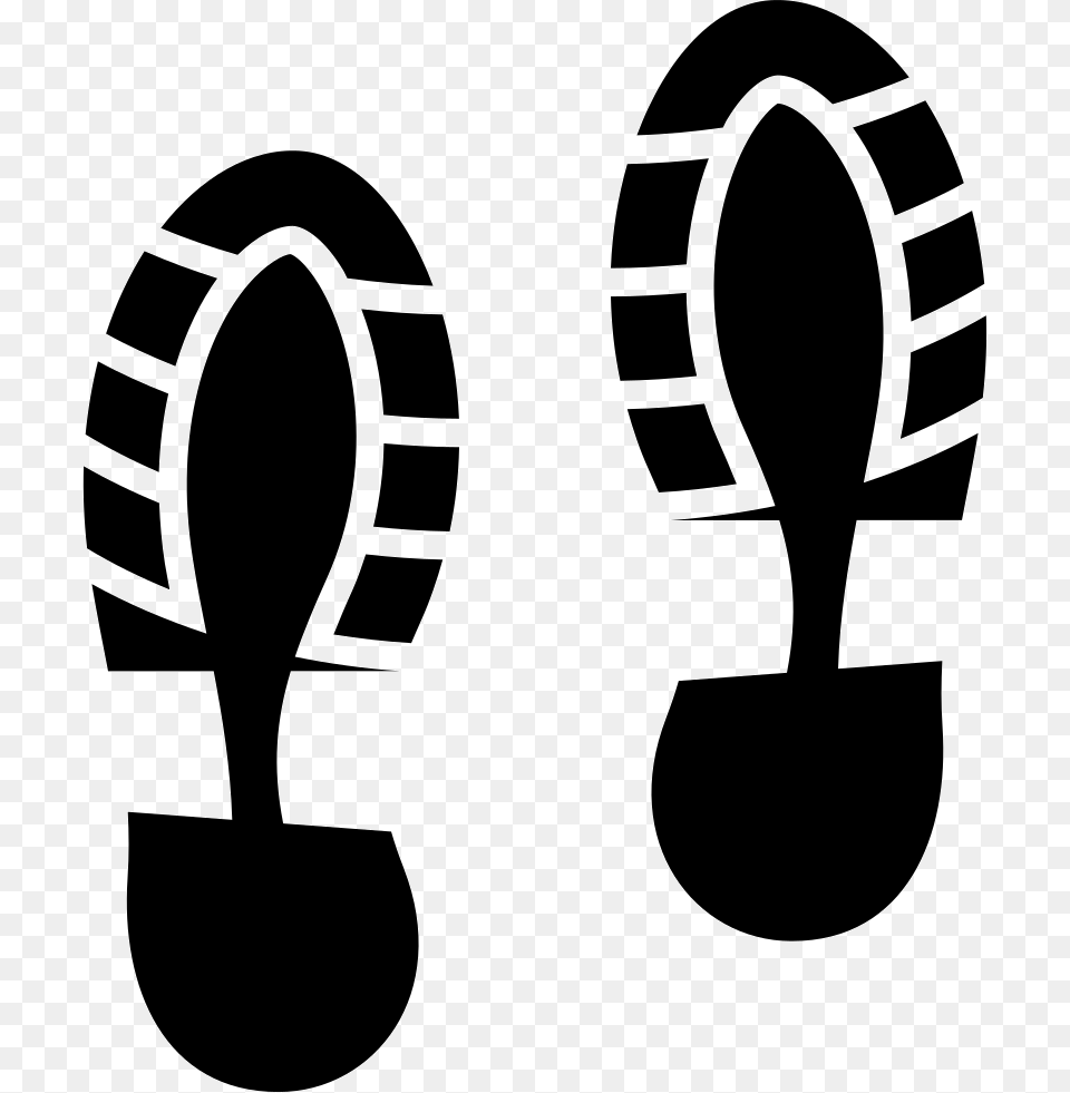 Footprints Comments Free Footprint, Clothing, Footwear, Shoe, Stencil Png Image