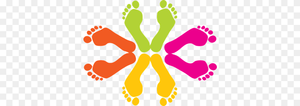 Footprints Footprint Feet Foot Toes Paint Feet Clipart, Person Free Png Download