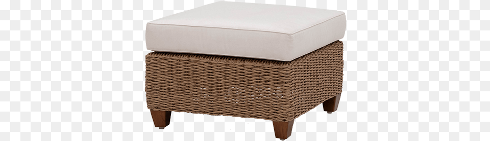 Footstool Nigerian Satin Wicker Ottoman Natural Coffee Table, Furniture Png Image
