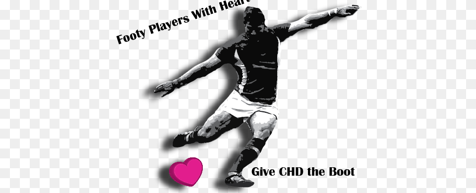 Footy Players With Heart Logo Player, Adult, Person, Man, Male Png Image